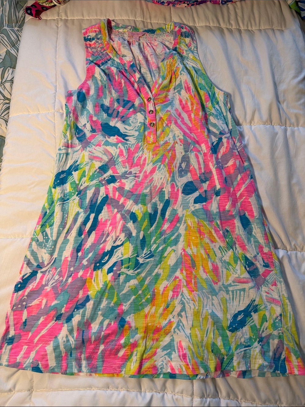 women' Bright Multi-Color Sleeveless One-Piece Dress
